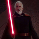 Sir Christopher Lee as a character who should really have been called something other than Count Dooku.